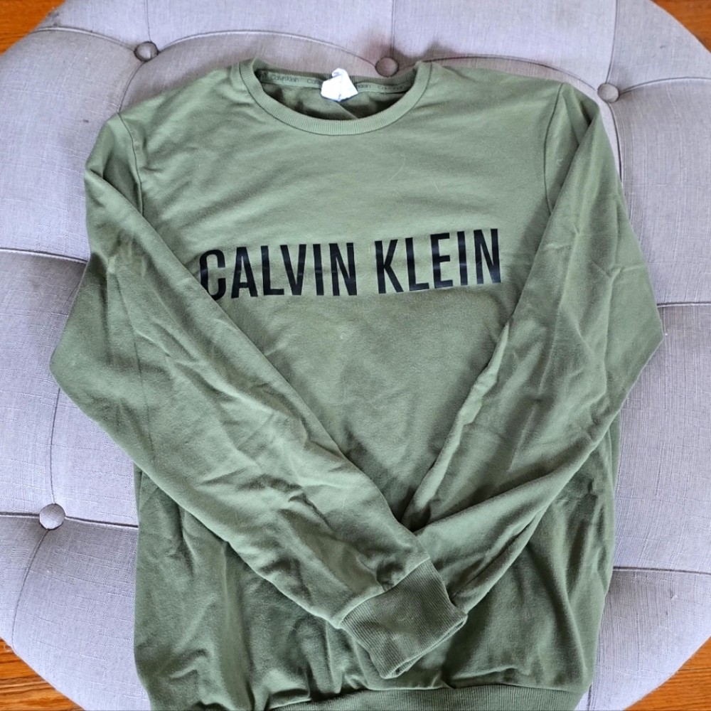 Calvin Klein Olive Green Crewneck
